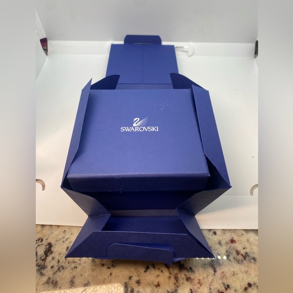 Swarovski Crystal Paradise Deoli Flower Amethist Original Box Swan Signed 677619 - Picture 15 of 16